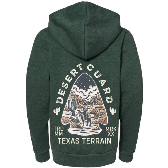 Desert Guard Texas Youth Zip Up Hoodie-CA LIMITED