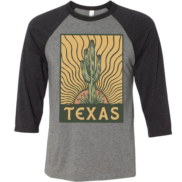 Desert Sunset TX Baseball Tee-CA LIMITED