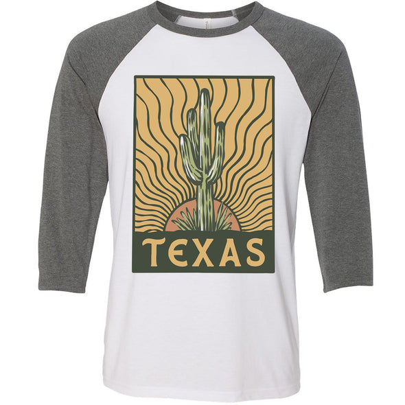 Desert Sunset TX Baseball Tee-CA LIMITED