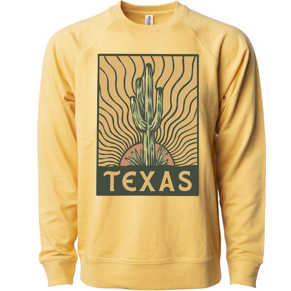 Desert Sunset TX Raglan Sweater-CA LIMITED