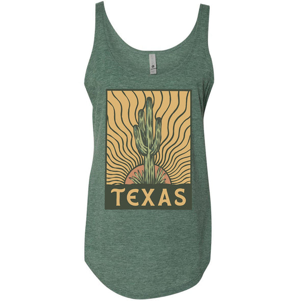 Desert Sunset TX Side Slit Tank-CA LIMITED