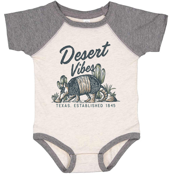 Desert Vibes Texas Baseball Baby Onesie-CA LIMITED
