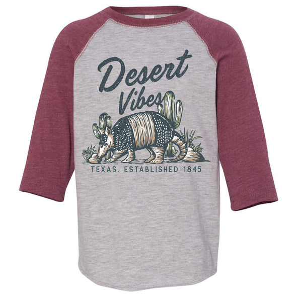 Desert Vibes Texas Toddler Baseball Tee-CA LIMITED