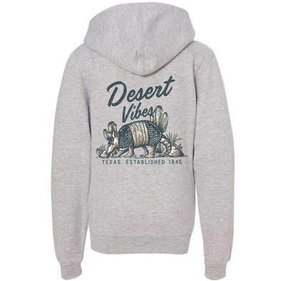 Desert Vibes Texas Youth Zip Up Hoodie-CA LIMITED