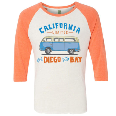 Diego to the Bay Baseball Tee-CA LIMITED