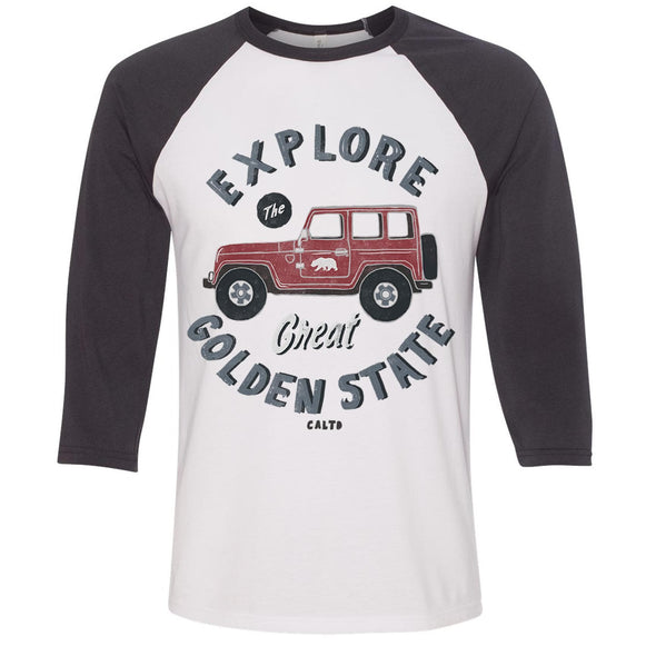 Explore The Golden State Baseball Tee-CA LIMITED