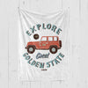 Explore The Golden State Blanket-CA LIMITED