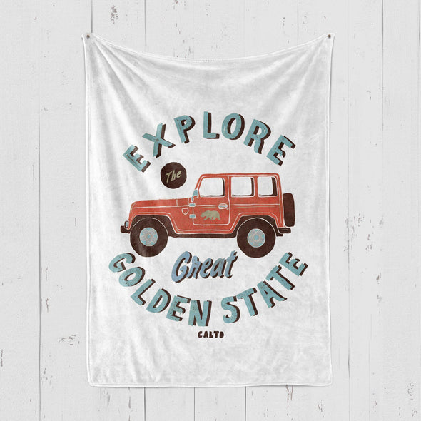 Explore The Golden State Blanket-CA LIMITED