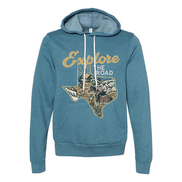 Explore the Road Texas Pullover Hoodie-CA LIMITED