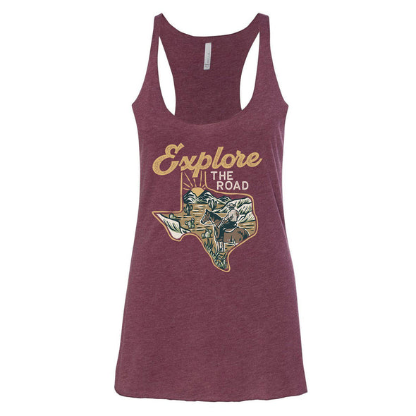 Explore the Road Texas Racerback Tank-CA LIMITED