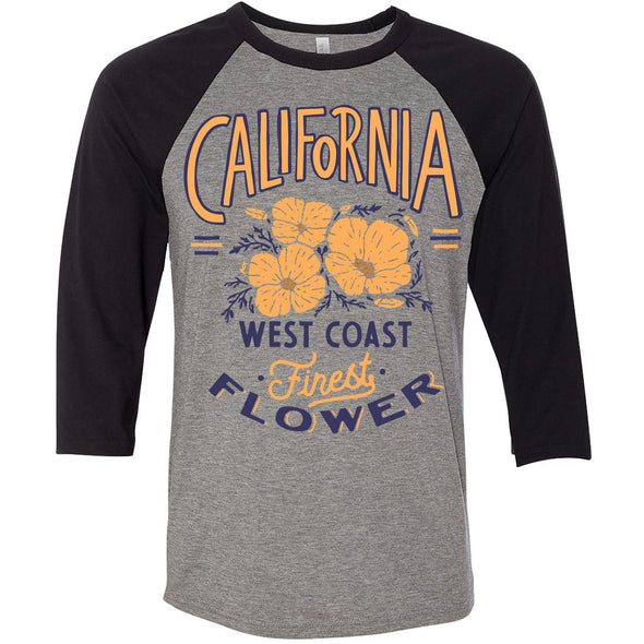 Finest Poppies Baseball Tee-CA LIMITED