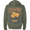 Finest Poppies Zipper Hoodie-CA LIMITED