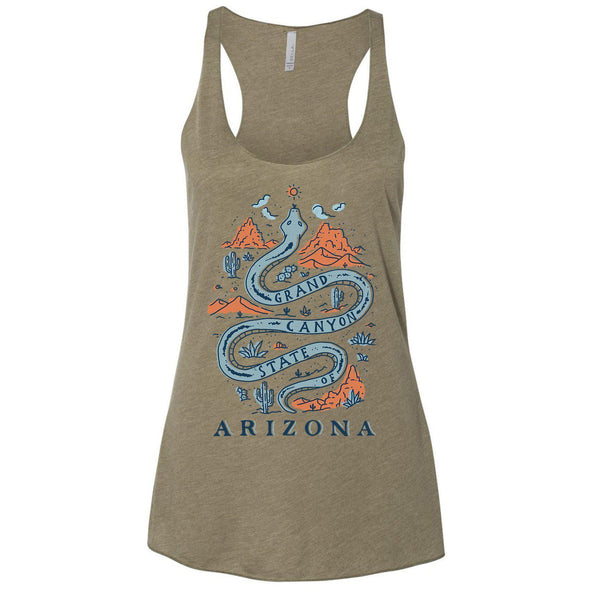 Grand Canyon Snake Arizona Racerback Tank-CA LIMITED