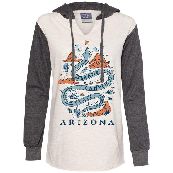 Grand Canyon Snake Arizona Two Tones Hoodie-CA LIMITED