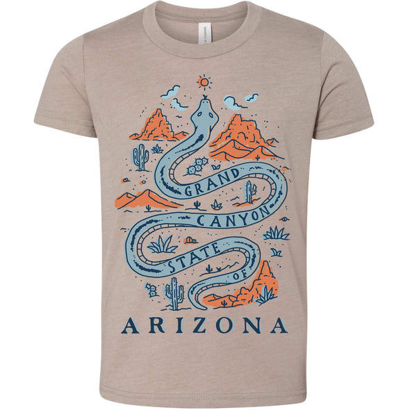 Grand Canyon Snake Arizona Youth Tee-CA LIMITED