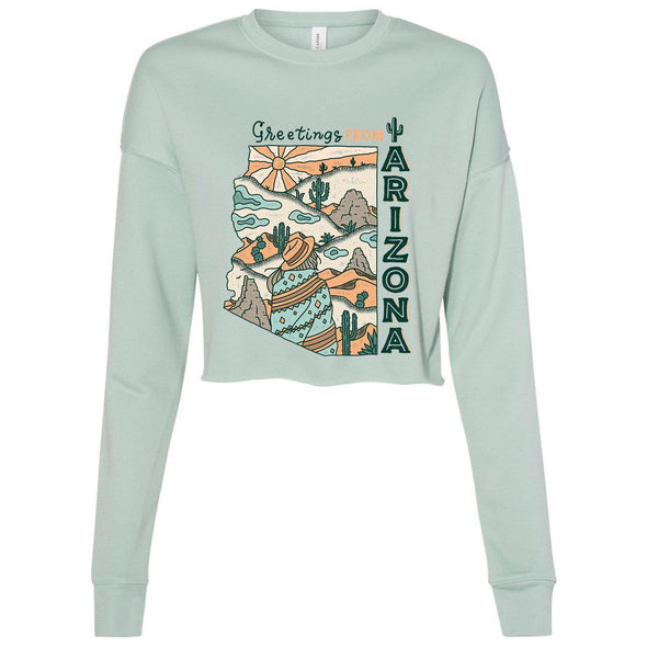 Greetings from Arizona Cropped Sweater-CA LIMITED