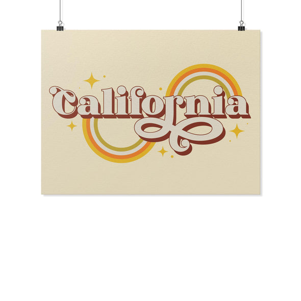 Groovy California Cream Poster-CA LIMITED
