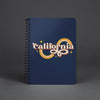 Groovy California Navy Spiral Notebook-CA LIMITED
