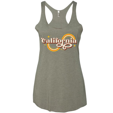 Groovy Rainbow Racerback Tank-CA LIMITED