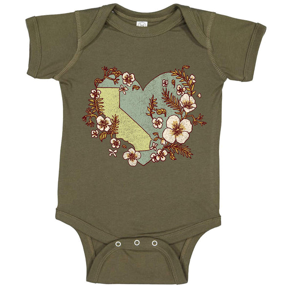 Heart State Baby Onesie-CA LIMITED