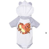 Heart State Hooded Baby Onesie-CA LIMITED