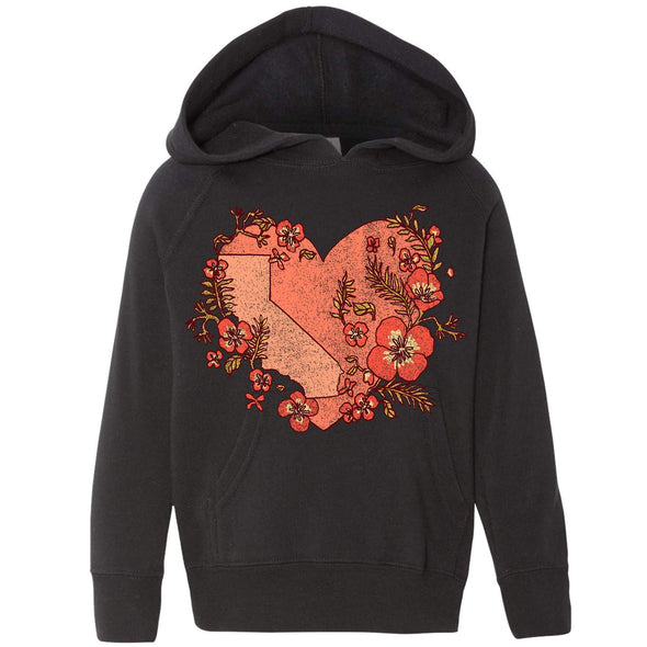 Heart State Raglan Toddlers Hoodie-CA LIMITED