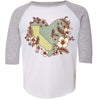 Heart State Toddler Baseball Tee-CA LIMITED