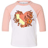 Heart State Toddler Baseball Tee-CA LIMITED