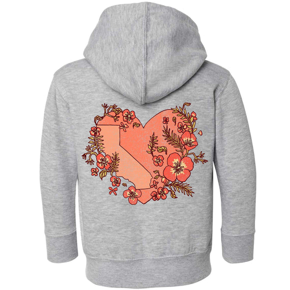 Heart State Toddlers Zip Up Hoodie-CA LIMITED