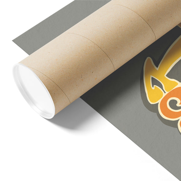 Hello Sunshine Florida Brown Poster