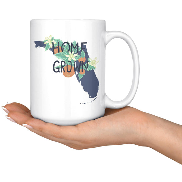 Home Grown FL Blue Ceramic Mug-CA LIMITED
