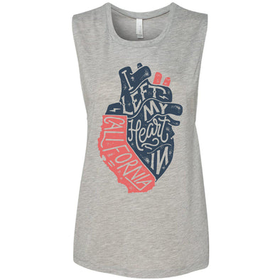 I Left My Heart In CA Muscle Tank-CA LIMITED