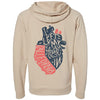 I Left My Heart In CA Raglan Zipper Hoodie-CA LIMITED