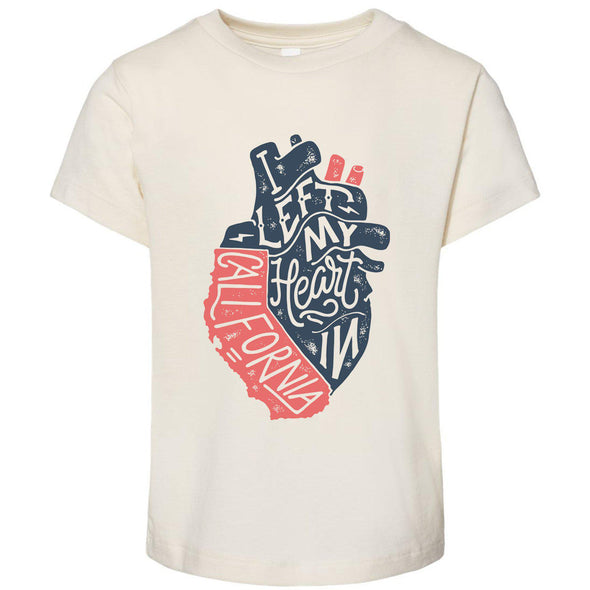 I Left My Heart In CA Toddlers Tee-CA LIMITED