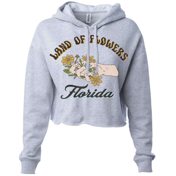 Land of Flowers Florida Cropped Hoodie