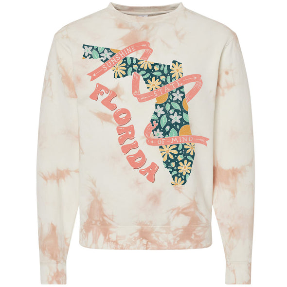 Sunshine State Florida Tie Dye Florida Sweater