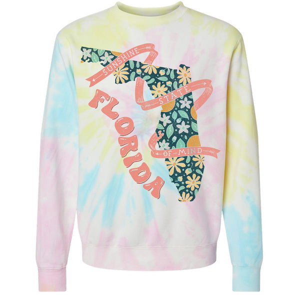 Sunshine State Florida Tie Dye Florida Sweater