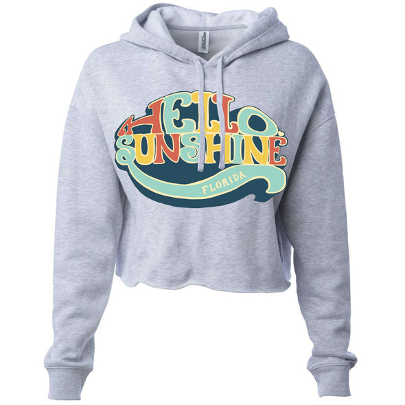 Hello Sunshine Florida Cropped Hoodie