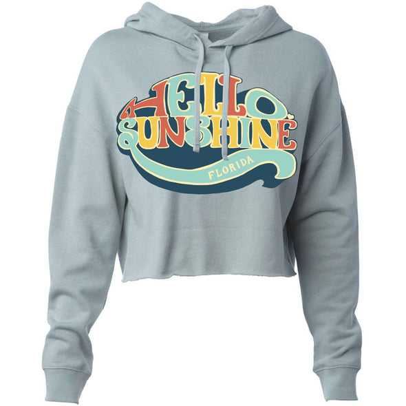 Hello Sunshine Florida Cropped Hoodie