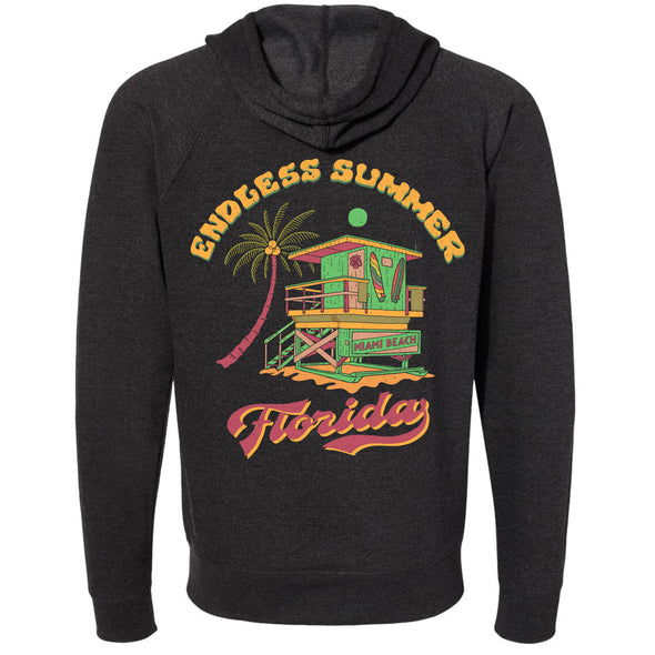 Endless Summer Florida Raglan Zipper Hoodie