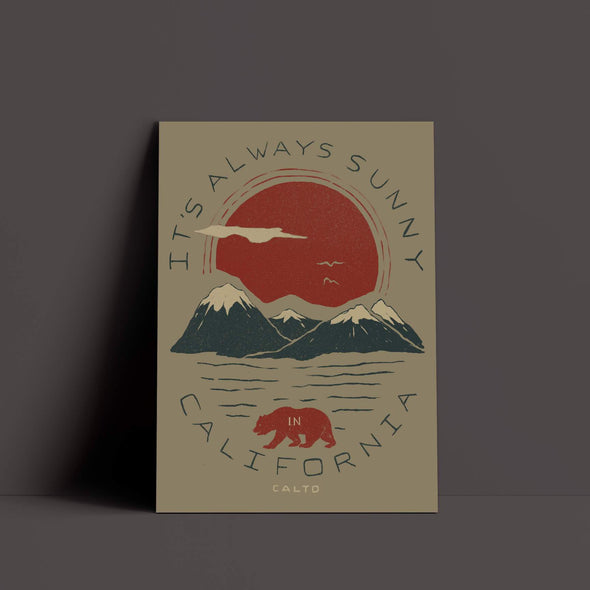It's Always Sunny In California Warm Grey Poster-CA LIMITED