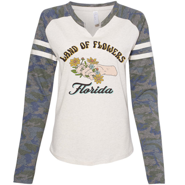 Land of Flowers Florida Varsity Sweater