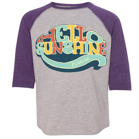 Hello Sunshine Florida Youth Baseball Tee