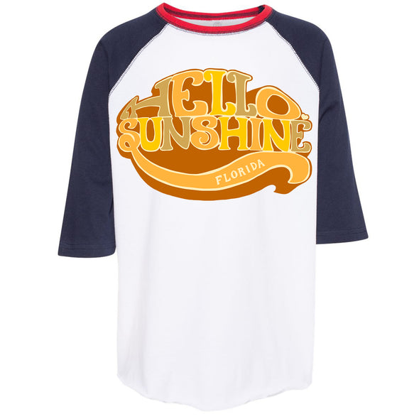 Hello Sunshine Florida Youth Baseball Tee