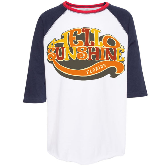 Hello Sunshine Florida Youth Baseball Tee