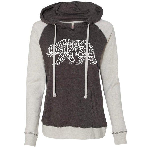 Made In California Bear Two Tones Hoodie-CA LIMITED