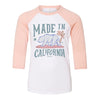 Made In California Youth Baseball Tee-CA LIMITED