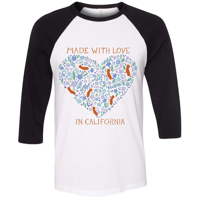 Made With Love black baseball tee-CA LIMITED