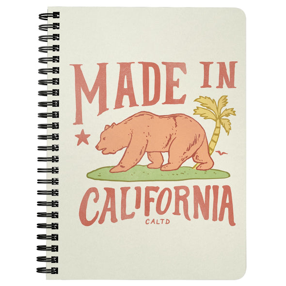 Made in California Cream Spiral Notebook-CA LIMITED
