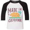 Made in California Toddler Baseball Tee-CA LIMITED